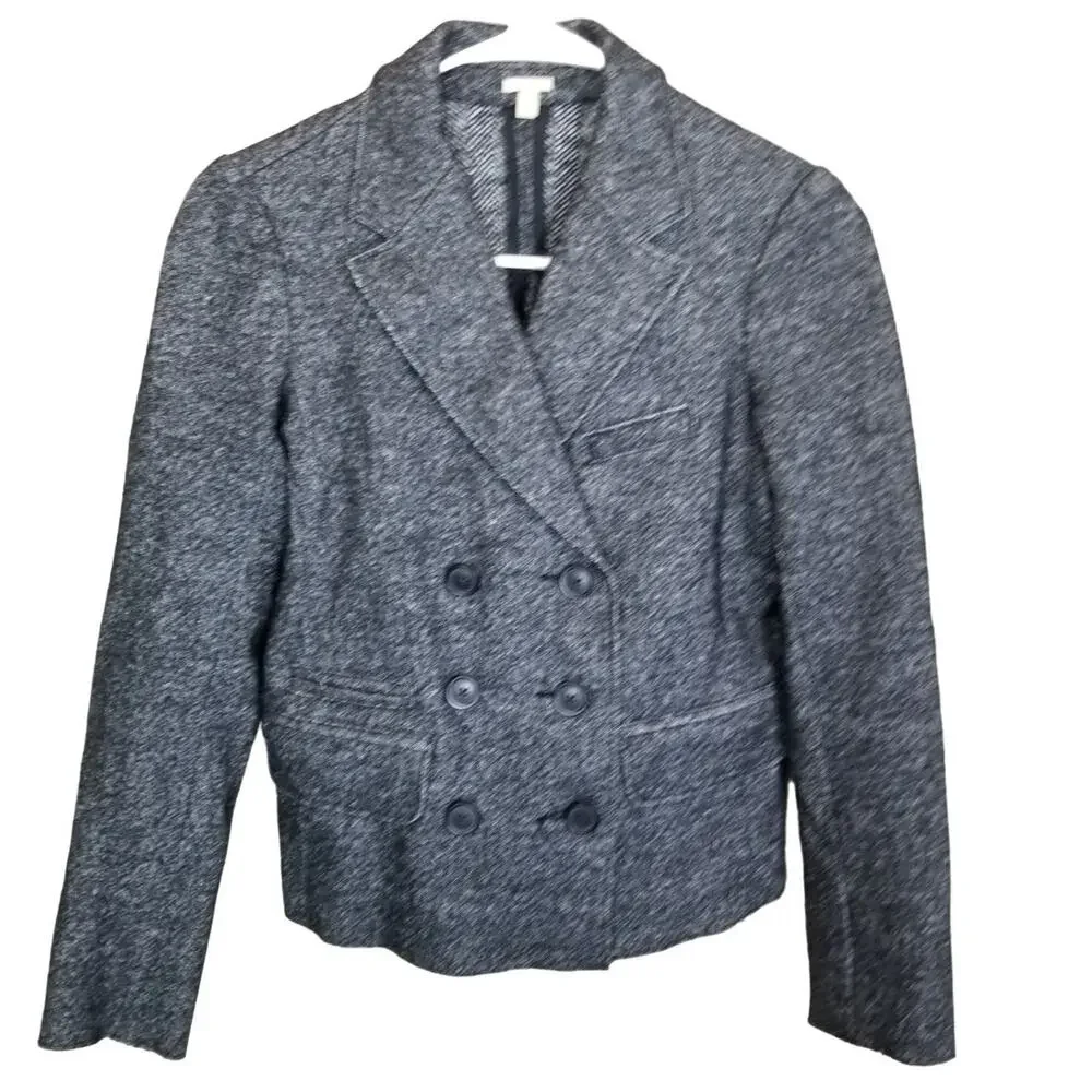 J. Crew Womens Thandie Wool Blazer Sz 2 Career Corp Dark Academia Preppy Capsule - Picture 2 of 9